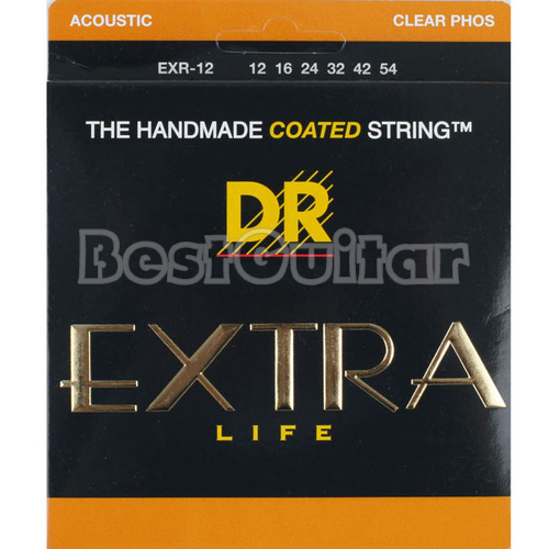 인천 서구/DR Extra Life PhosphorBronze 통기타줄 EXR-12(012-054)/클리어 코팅