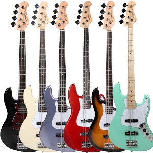 투맨 베이스기타 TJB-120 입문용 일렉 재즈 베이스 기타 6가지 색상 TWOMAN